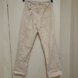 Agolde Women's Cream Flare Jeans
